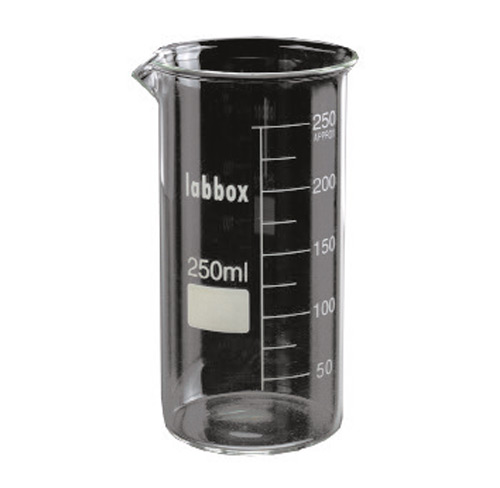 BIOLAB - Bécher Forme Haute 600 ml - Verre Boro (80 x 165 mm)